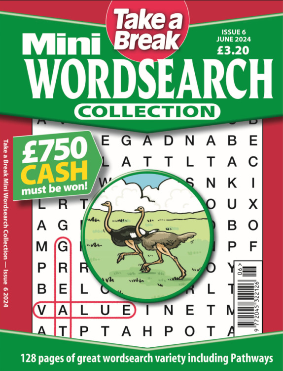 TAB Mini Wordsearch Collection Magazine Issue 06 2024