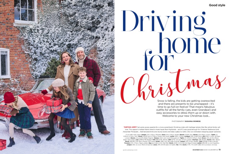 Good Housekeeping Magazine December 2024 Driving home for Christmas