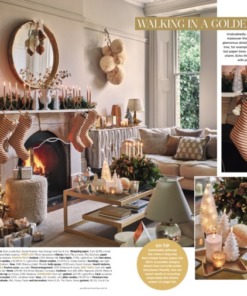 Good Housekeeping Magazine December 2024 Walking in a golden wonderland