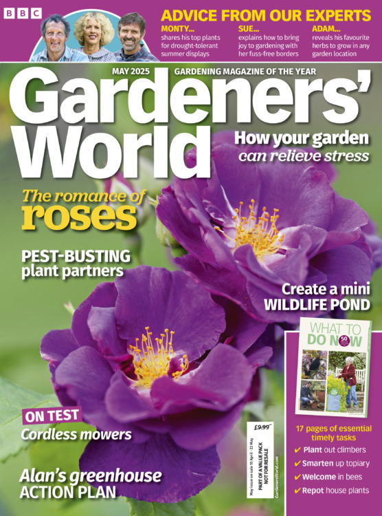 BBC Gardeners World Magazine 2025 Cover
