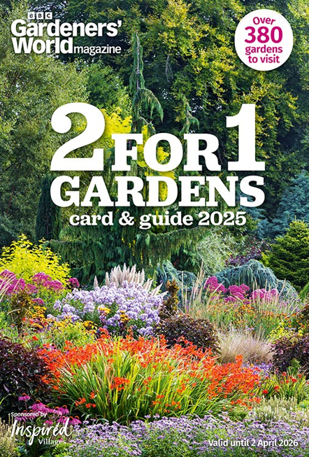 BBC Gardeners' World 2-for-1 Gardens Card & Guide 2025