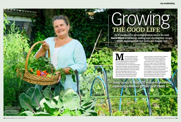 BBC Gardeners World Magazine August 2025 p122-126 Growing the Good Life