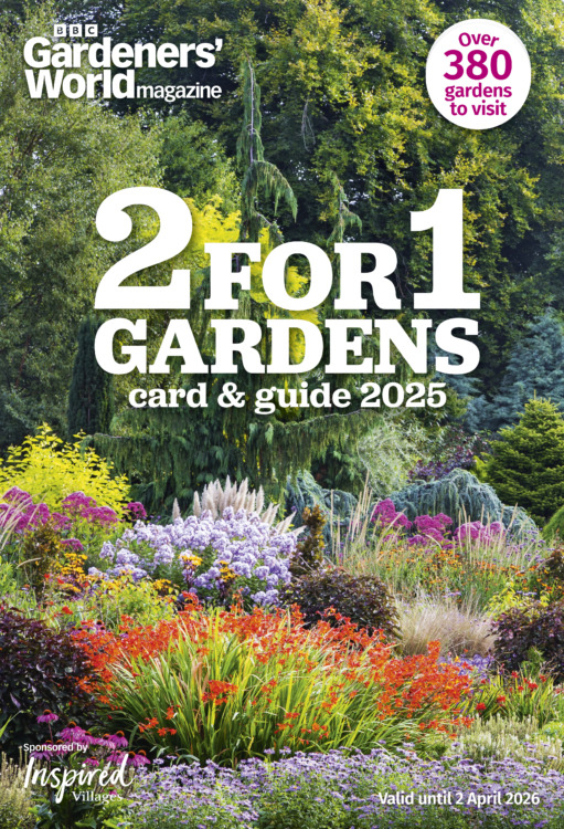 BBC Gardeners' World Magazine September 2025 with 2-for-1 Gardens Card Guide Cover