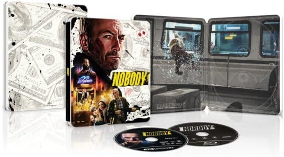 Nobody DVD - 4K UHD & Blu-Ray Steelbook Discs