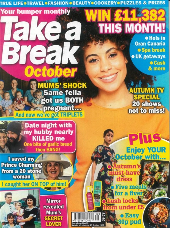 Take A Break Monthly Magazine October 2025