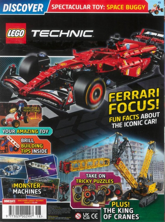 LEGO Discover Magazine Technic 8 + FREE LEGO Technic Toy