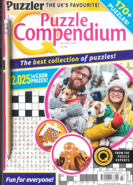 Puzzler Q Puzzle Compendium Magazine 407
