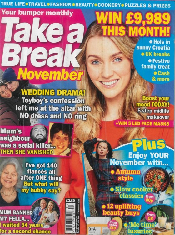 Take A Break Monthly Magazine November 2025